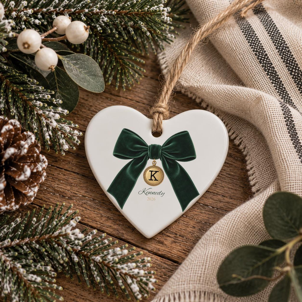 Personalized Initial Ornament Custom Name Gift for Her Stocking Stuffer women Personalized Name Ornament Holiday Gift for Wife Christmas