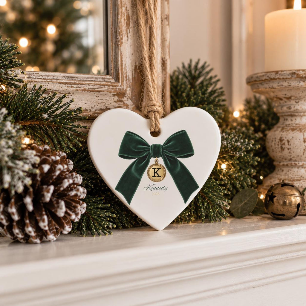 Personalized Initial Ornament Custom Name Gift for Her Stocking Stuffer women Personalized Name Ornament Holiday Gift for Wife Christmas
