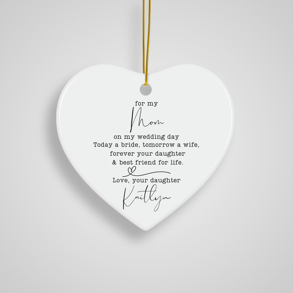 Mother of the Bride Gift to Mom Day of Wedding Gift Thank You Parent Gift MOB Wedding Day Keepsake Gift for Mom Thank You Pre