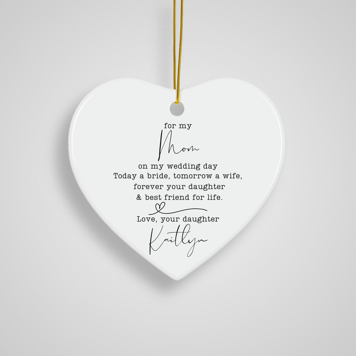 Mother of the Bride Gift to Mom Day of Wedding Gift Thank You Parent Gift MOB Wedding Day Keepsake Gift for Mom Thank You Pre