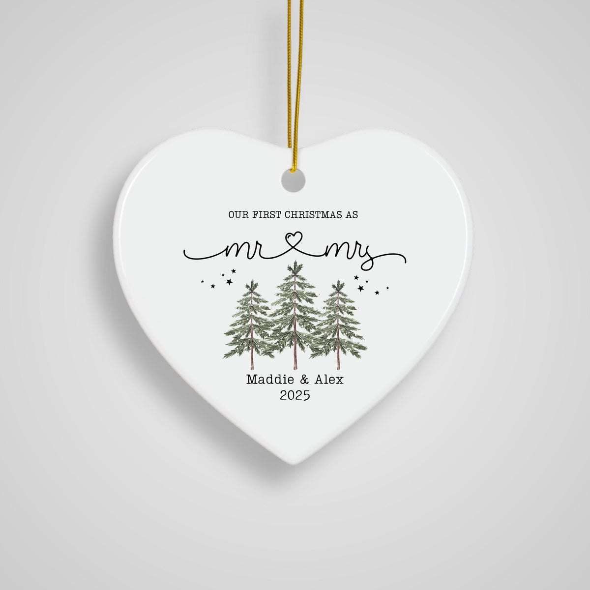 mr mrs ornament Wedding Gift Bride Personalized First Christmas Keepsake Our 1st Christmas Mr & Mrs Ornament Housewarming mr 