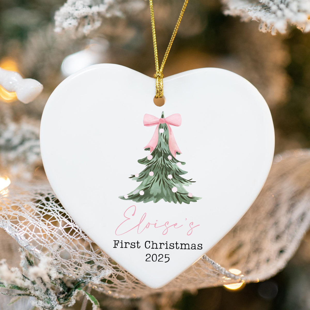Baby's First Christmas Ornament 2025 Baby Girl Gift for Baby Shower Gift Baby Keepsake Newborn Keepsake Christmas Gift Baby P