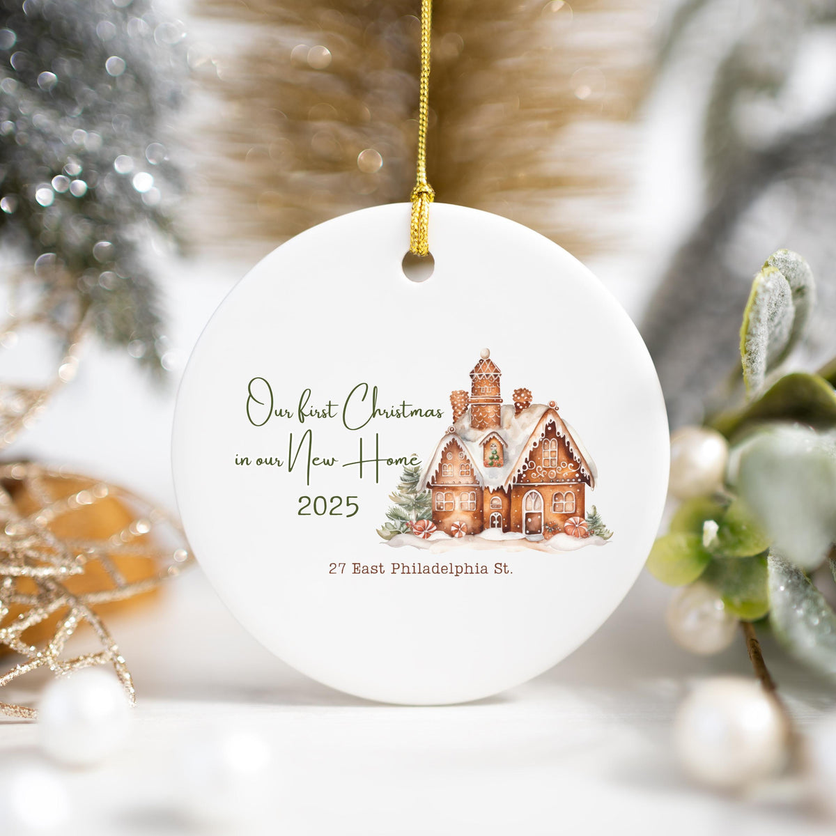 Personalized New Home Christmas Ornament