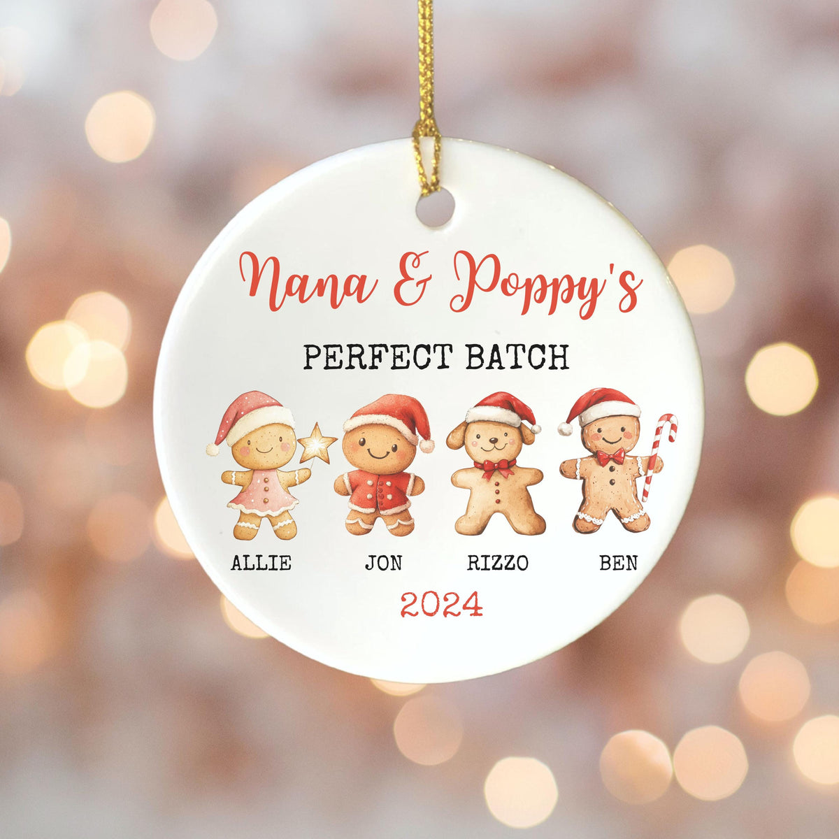 Christmas Gift for Grandparents Personalized Christmas Ornament Custom Grandparent Gift for Christmas Keepsake Gift Grandkids