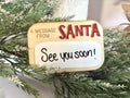 Message from Santa Christmas Activity for Kids Dry Erase Sign Santa Message Board Christmas Sign Dry Erase White Board Kids H