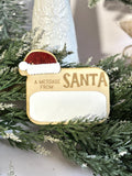 Message from Santa Christmas Activity for Kids Dry Erase Sign Santa Message Board Christmas Sign Dry Erase White Board Kids H