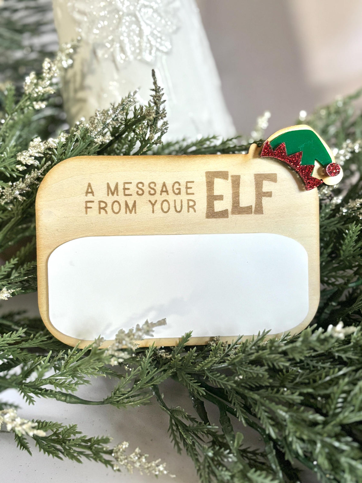 Message from Elf Christmas Activity for Kids Mini Elf Dry Erase Board Elf Message Board Christmas Dry Erase White Board Kid H