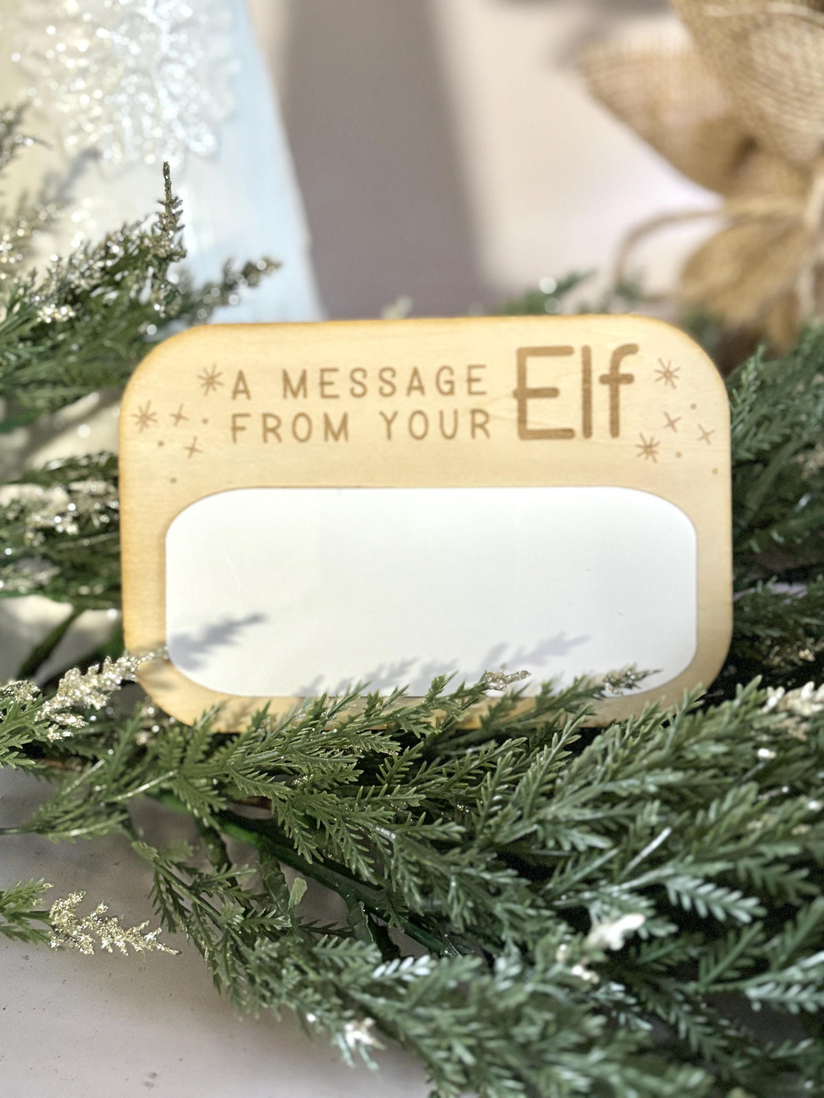 Message from Elf Christmas Activity for Kids Mini Elf Dry Erase Board Elf Message Board Christmas Dry Erase White Board Kid H