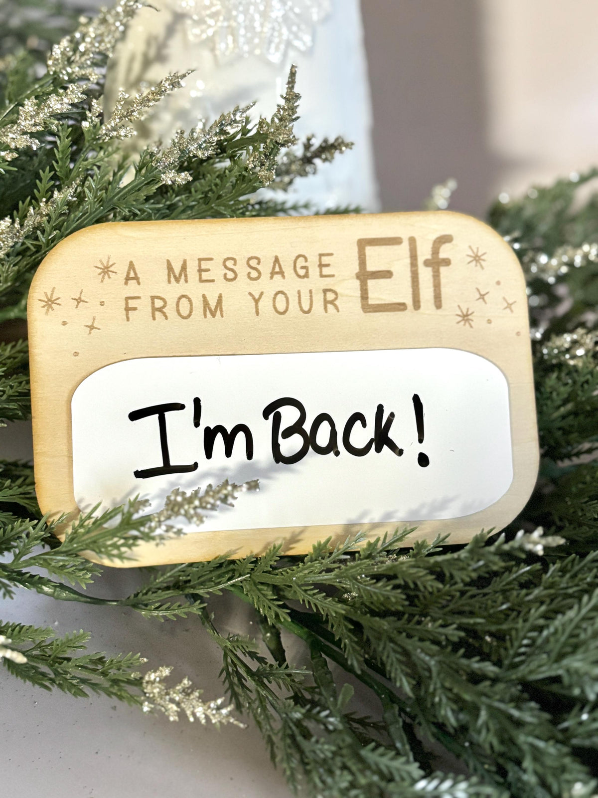 Message from Elf Christmas Activity for Kids Mini Elf Dry Erase Board Elf Message Board Christmas Dry Erase White Board Kid H