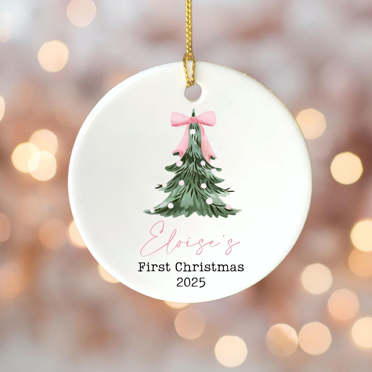 Baby's First Christmas Ornament 2025 Baby Girl Gift for Baby Shower Gift Baby Keepsake Newborn Keepsake Christmas Gift Baby P