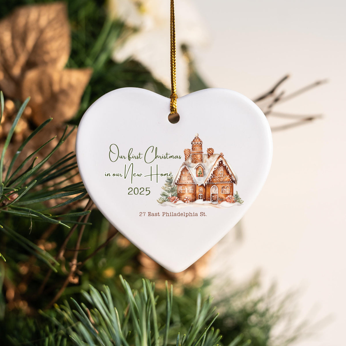 New Home Personalized Christmas Ornament Housewarming Gift for New Home Owners Gift from Realtor New Home Keepsake Christmas 