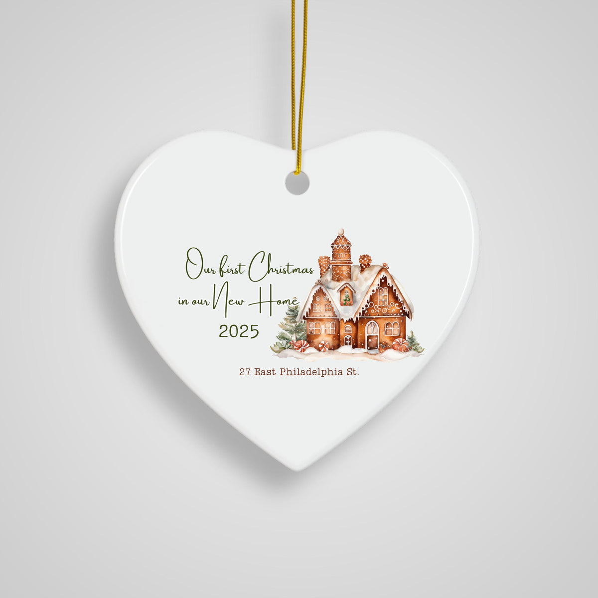 New Home Personalized Christmas Ornament Housewarming Gift for New Home Owners Gift from Realtor New Home Keepsake Christmas 