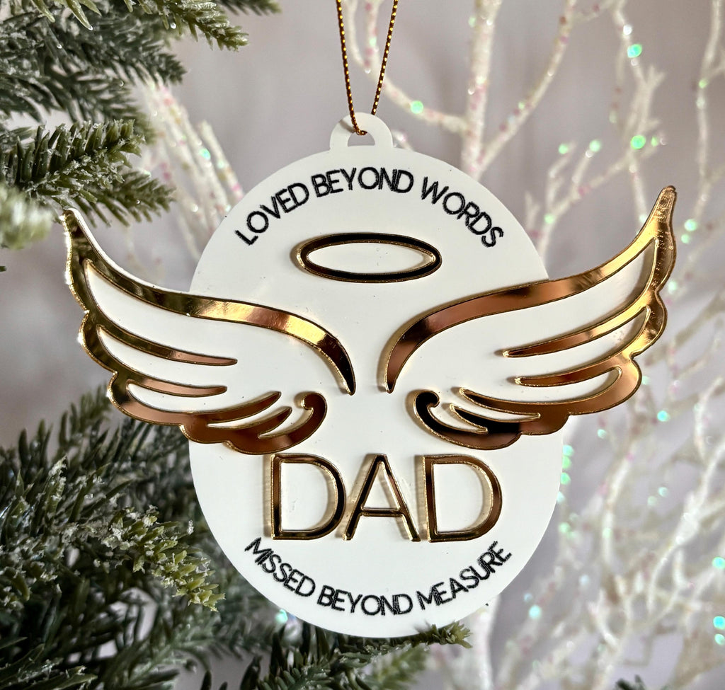 Memorial Ornament Personalized Sympathy Gift In Loving Memory Ornament Remembrance Gift Remembrance Christmas Ornament Angel 