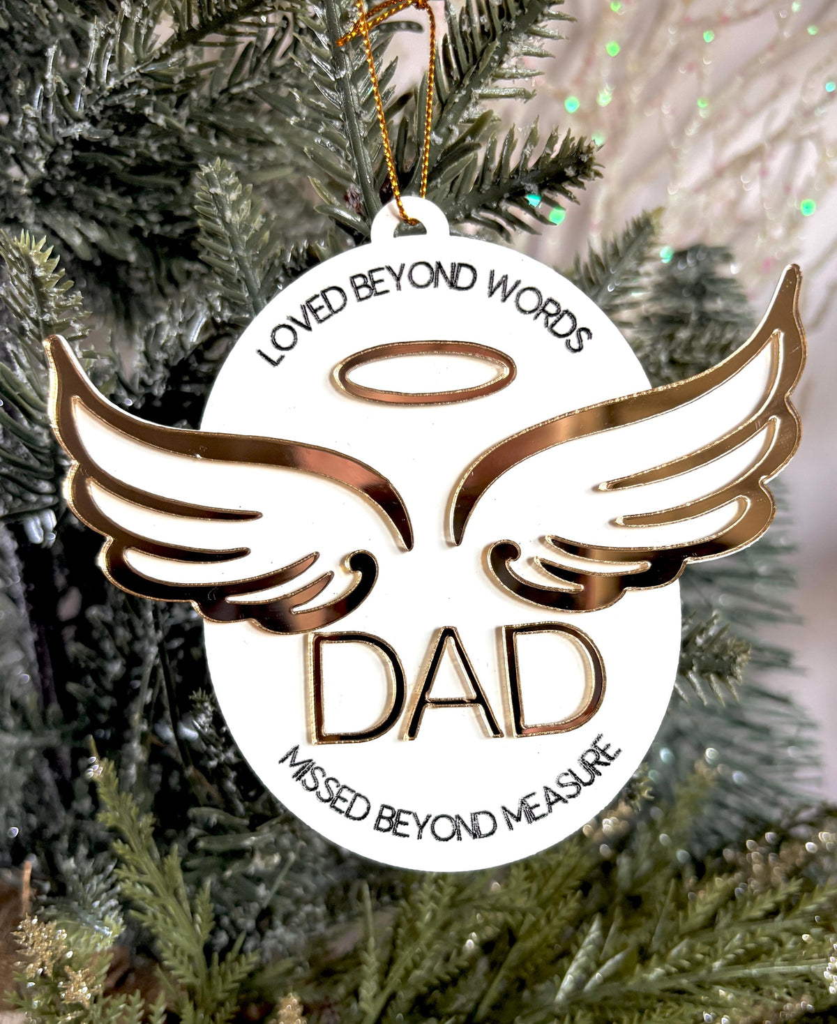 Memorial Ornament Personalized Sympathy Gift In Loving Memory Ornament Remembrance Gift Remembrance Christmas Ornament Angel 