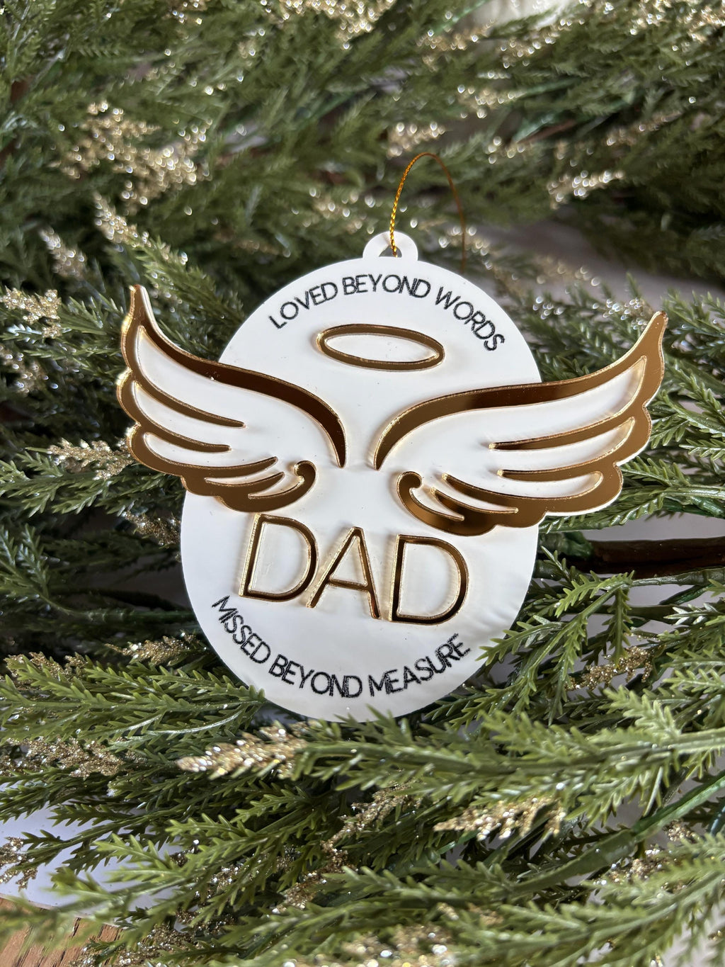 Memorial Ornament Personalized Sympathy Gift In Loving Memory Ornament Remembrance Gift Remembrance Christmas Ornament Angel 