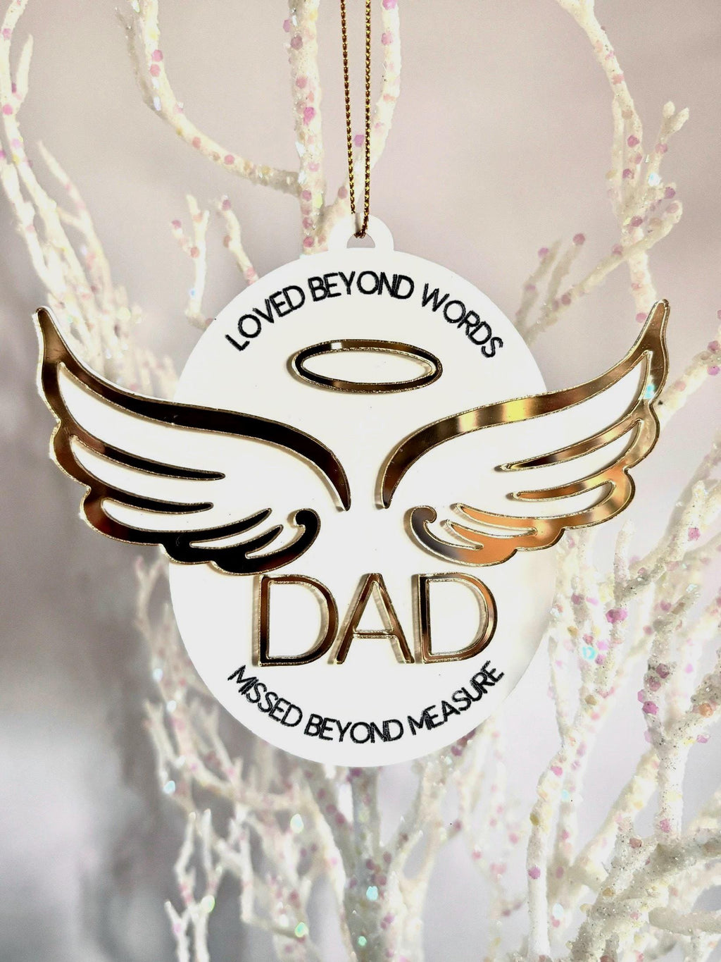 Memorial Ornament Personalized Sympathy Gift In Loving Memory Ornament Remembrance Gift Remembrance Christmas Ornament Angel 