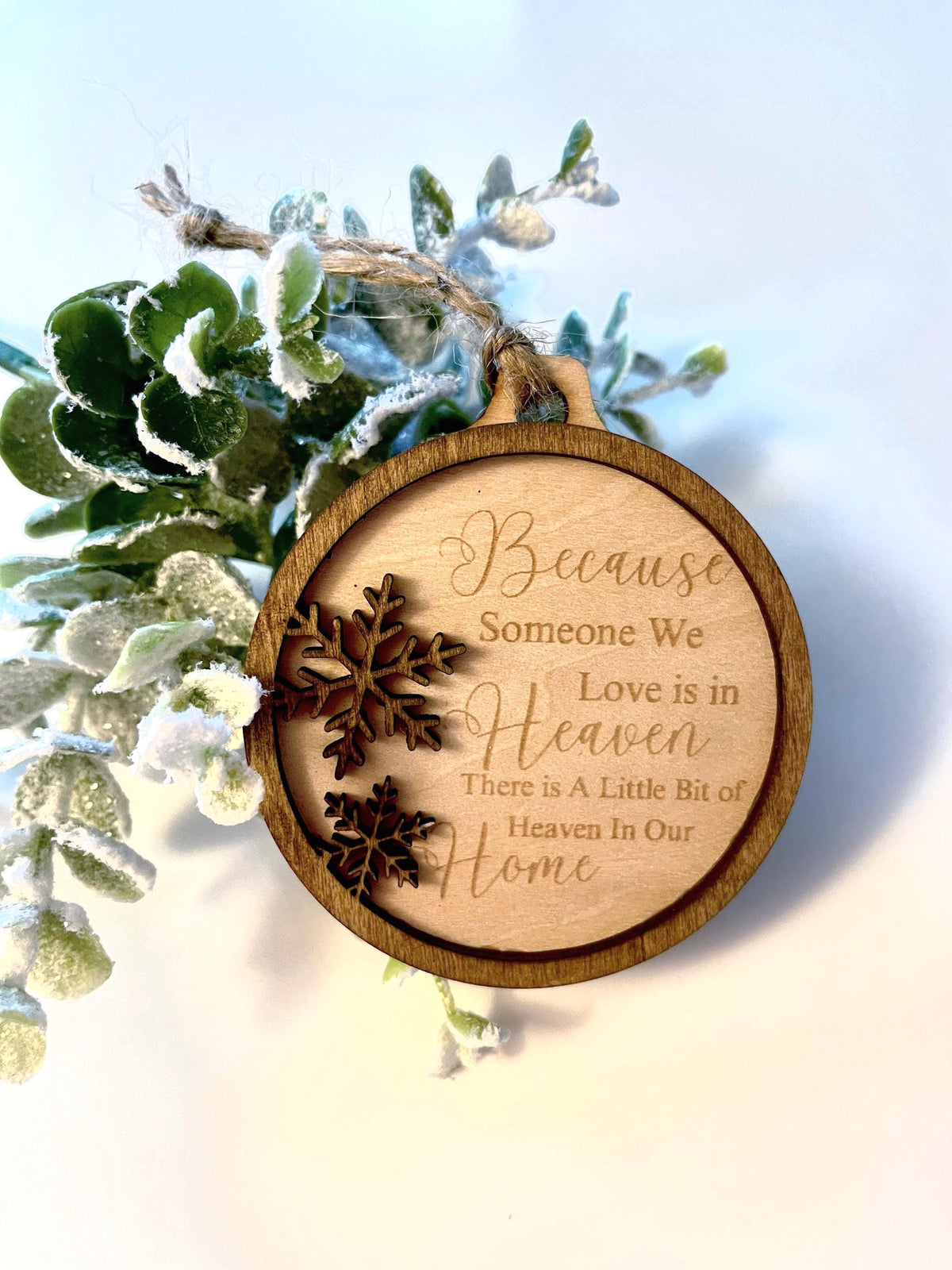 Memorial Christmas Ornament Wooden Ornament Religious Ornament Memorial Christmas Ornament In Loving Memory Remembrance Gift 