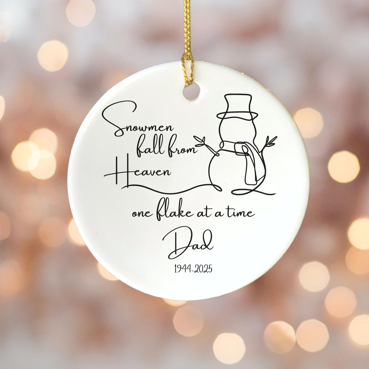 Memorial Christmas Ornament Personalized Memorial Ornament Sympathy Gift Memorial Keepsake Gift Remembrance Gift Custom Ornam