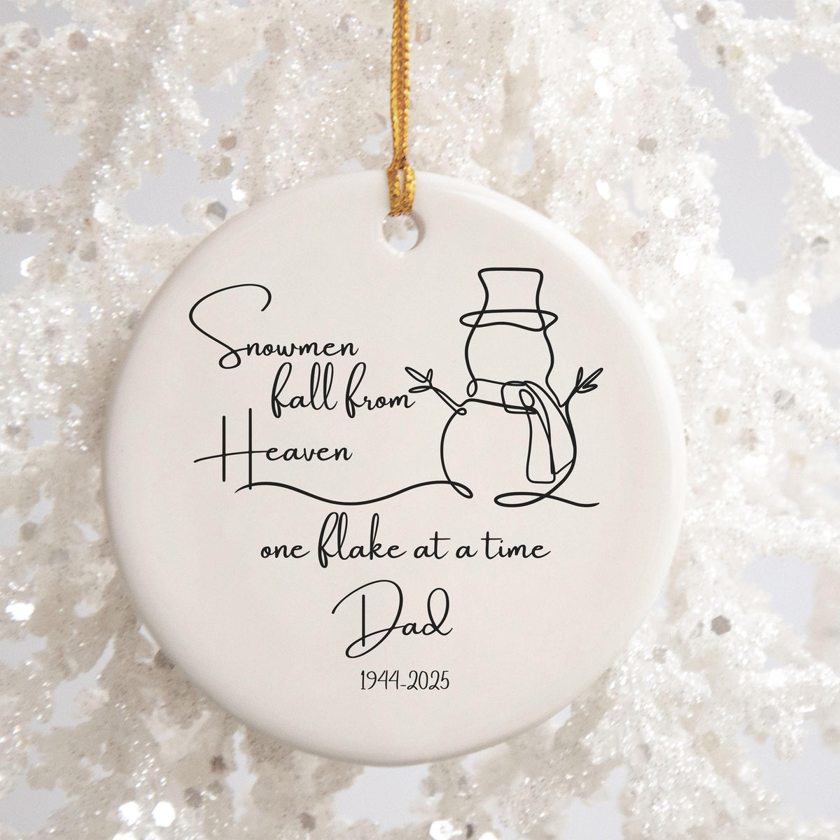 Personalized Memorial Christmas Ornament