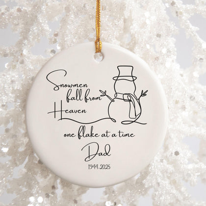 Personalized Memorial Christmas Ornament