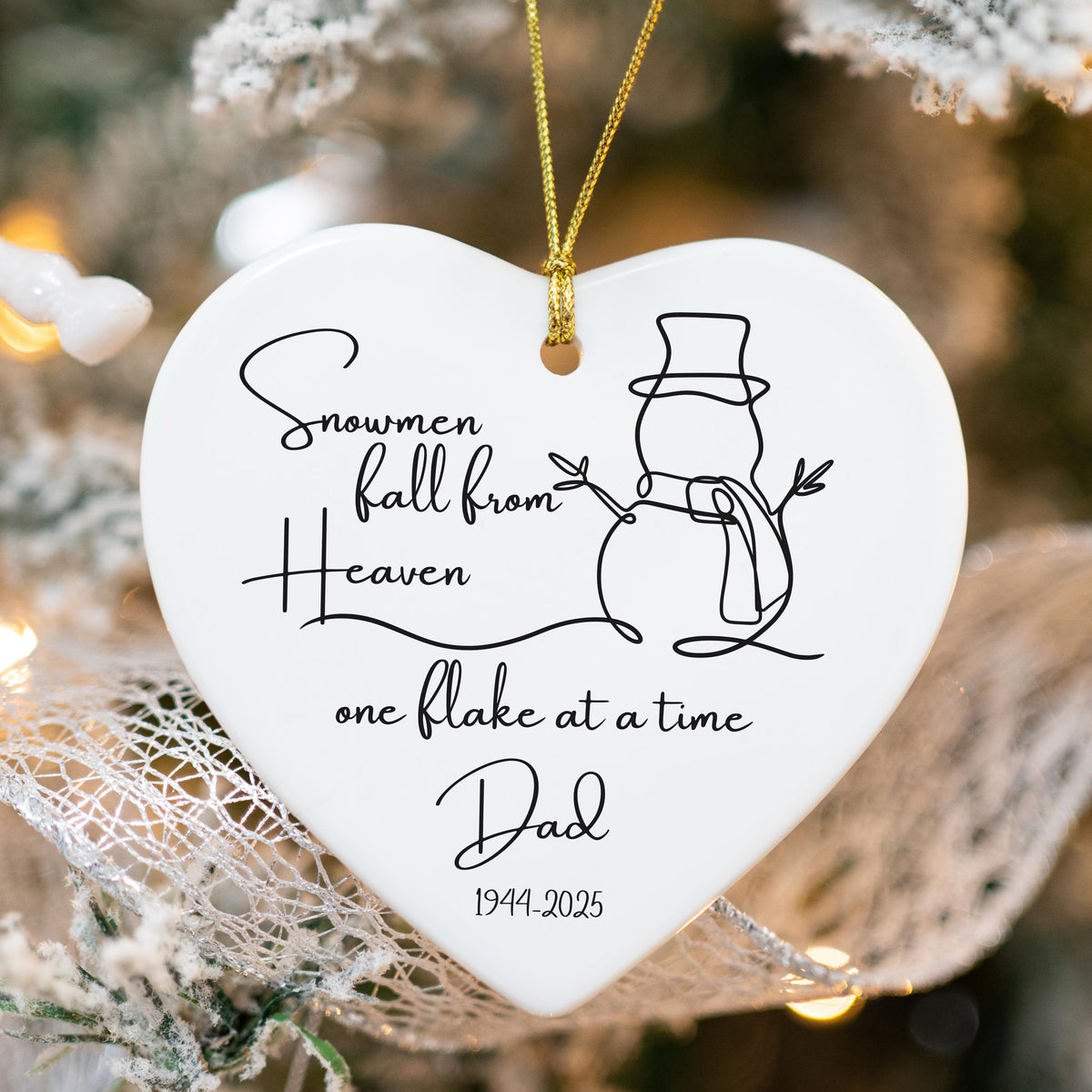 Memorial Christmas Ornament Personalized Memorial Ornament Sympathy Gift Memorial Keepsake Gift Remembrance Gift Custom Ornam