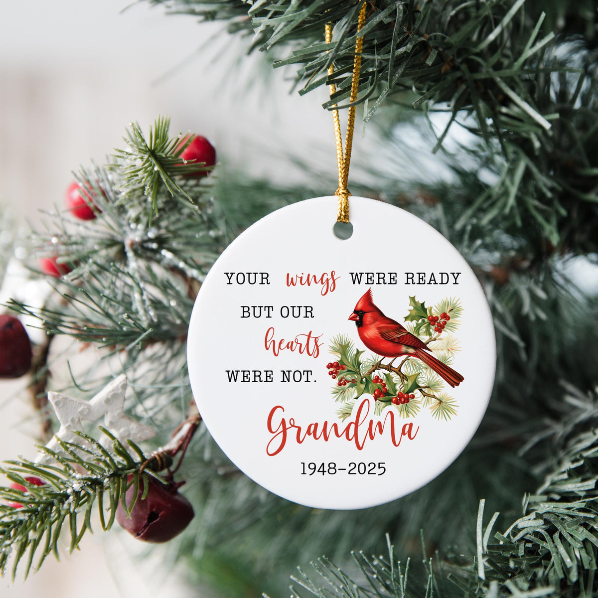 Memorial Christmas Ornament Personalized Memorial Ornament Sympathy Gift Memorial Keepsake Gift Remembrance Gift Custom Ornam