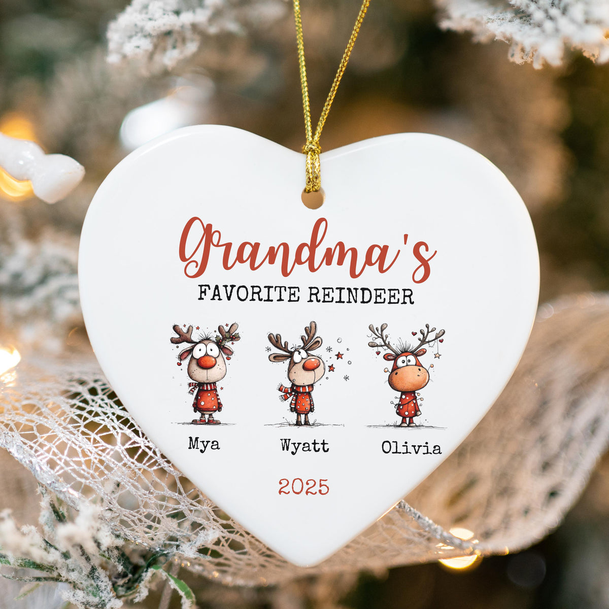 Christmas Gift for Grandparents Personalized Christmas Ornament Custom Grandparent Gift for Christmas Keepsake Gift Grandkids