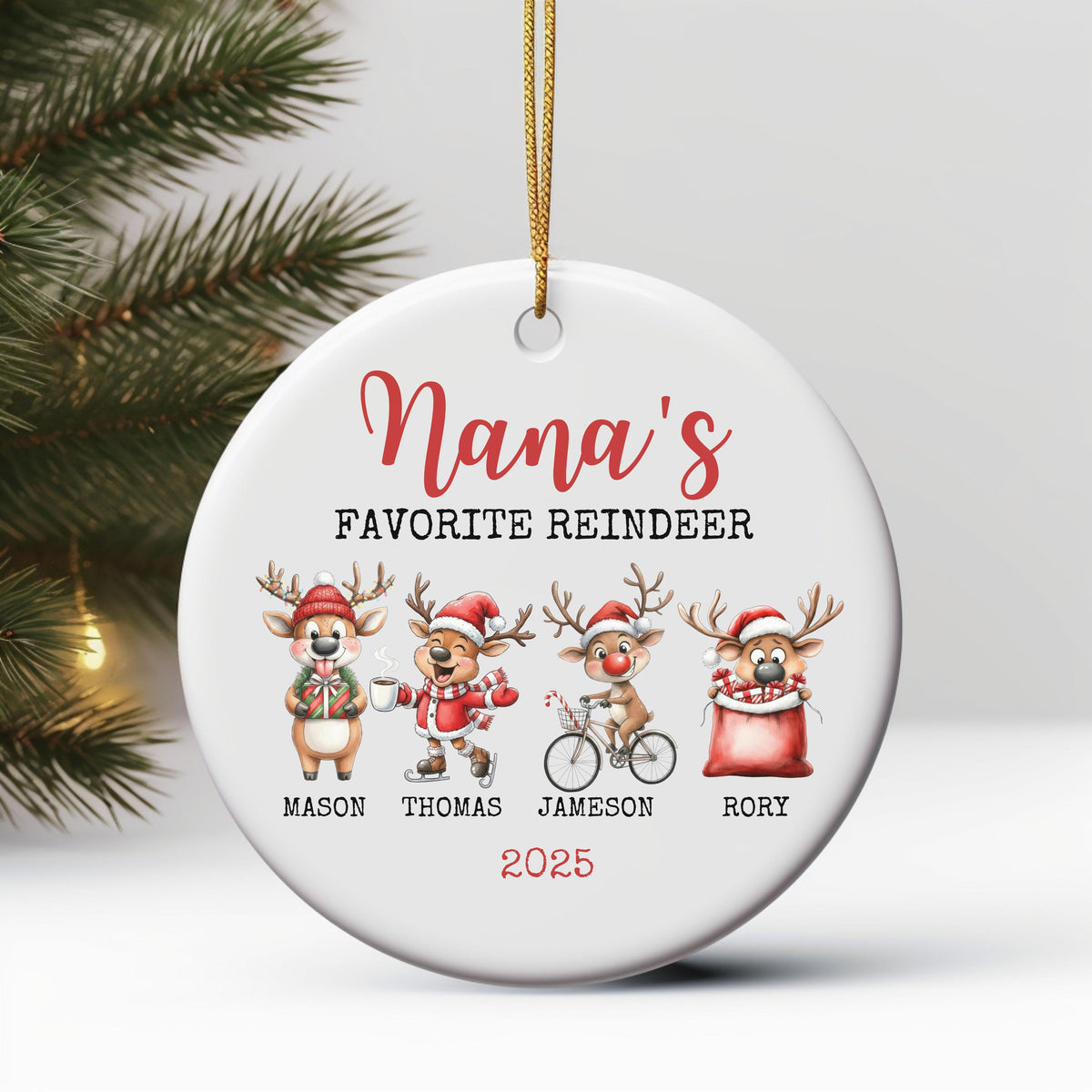 Christmas Gift for Grandparents Personalized Christmas Ornament Custom Grandparent Gift for Christmas Keepsake Gift Grandkids