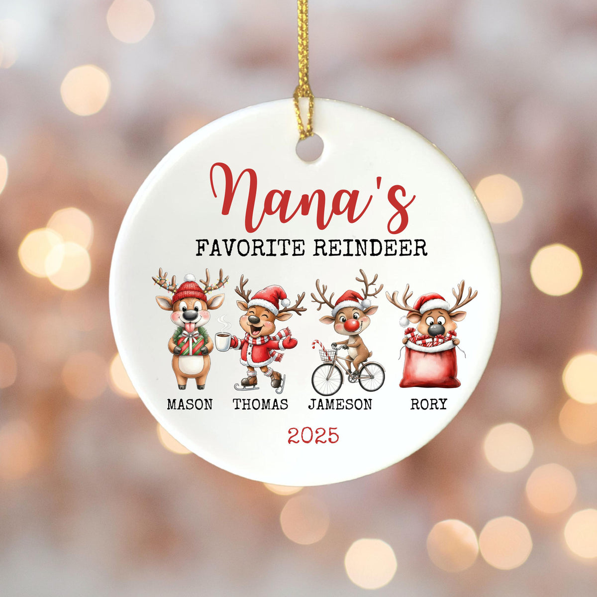 Christmas Gift for Grandparents Personalized Christmas Ornament Custom Grandparent Gift for Christmas Keepsake Gift Grandkids