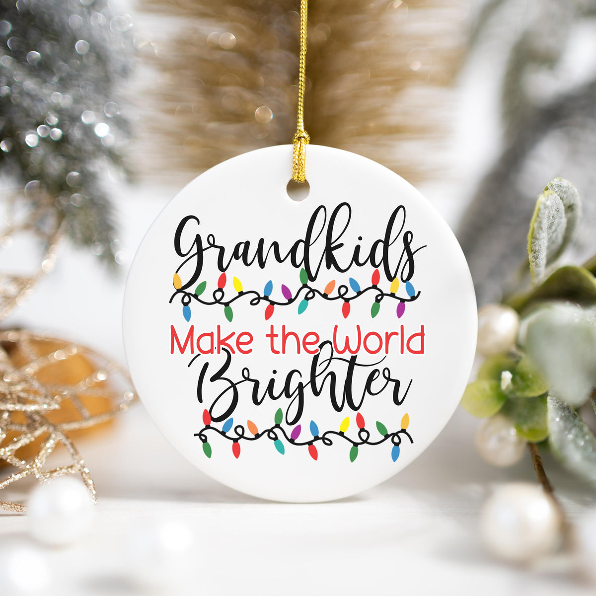Christmas Gift for Grandparents Christmas Ornament Grandparent Gift for Christmas Grandma Gift  from Grandkids Grandpa Gift G