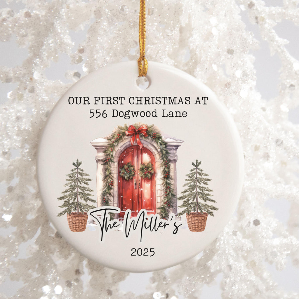 Personalized First Christmas in Our New Home Ornament