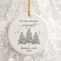 Personalized First Christmas Engaged Ornament