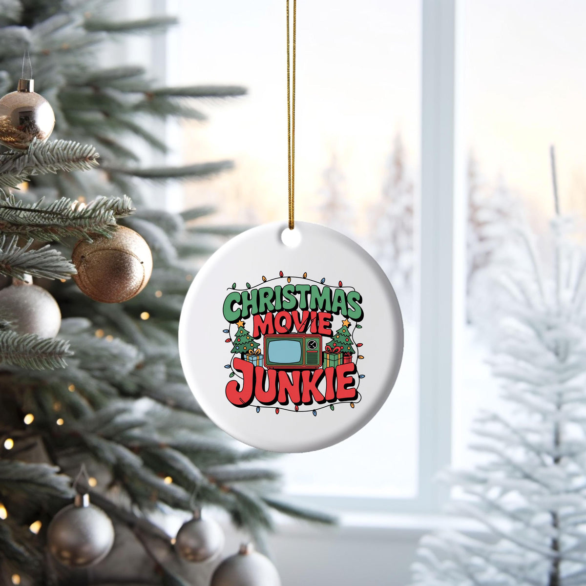 Christmas Movie Lover Ornament