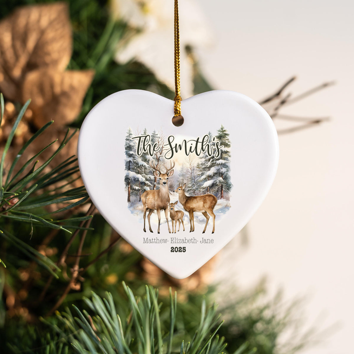 Personalized New Family Christmas Ornament