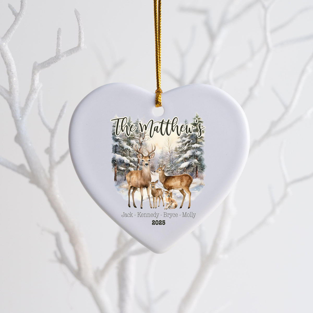 Personalized New Family Christmas Ornament