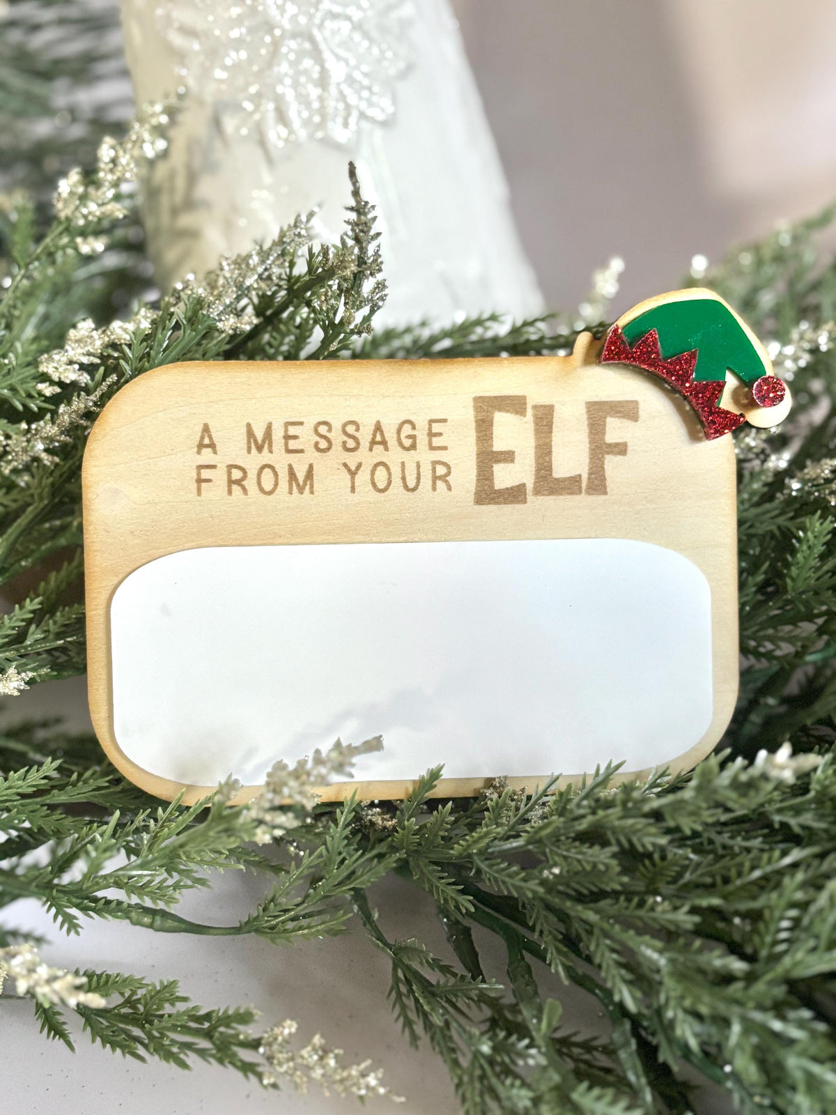 Message from Elf Christmas Activity for Kids Mini Elf Dry Erase Board Elf Message Board Christmas Dry Erase White Board Kid H