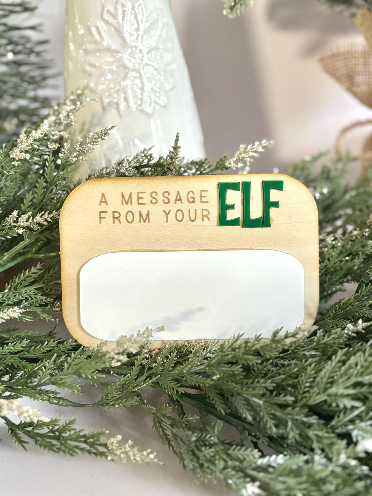 Message from Elf Christmas Activity for Kids Mini Elf Dry Erase Board Elf Message Board Christmas Dry Erase White Board Kid H