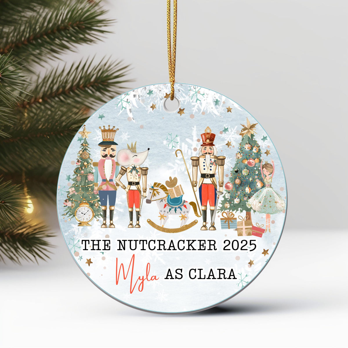 Nutcracker Ballet Christmas Ornament