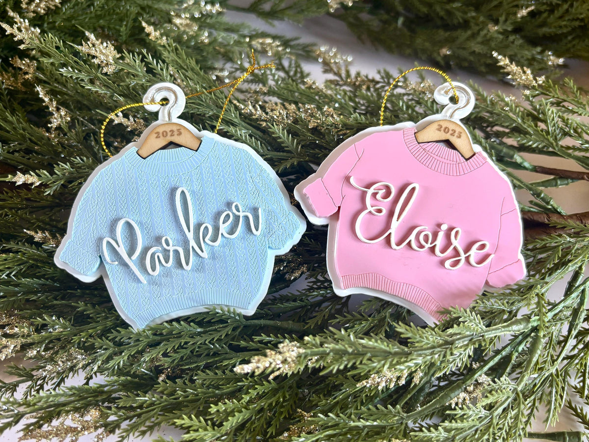 Baby's First Christmas Ornament Personalized Baby Ornament Baby Sweater Ornament Christmas Gift personalized gift Christmas P