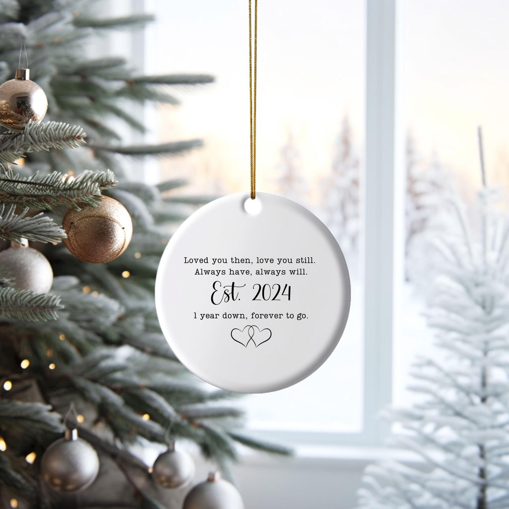 1st Anniversary Keepsake Ornament