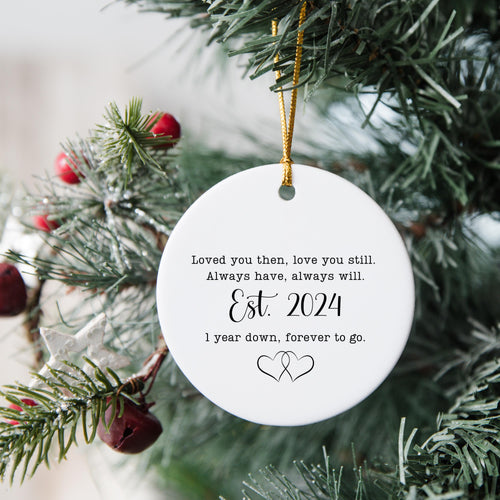 1st anniversary gift 1st ornament anniversary First anniversary 1 year married gift for wife gift for husband sentimental gif