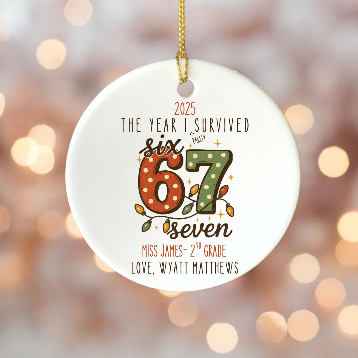 Funny Teacher Gift for Teacher Middle School Teacher Present Personalized Teacher Custom Gift Personalized Gift 2025 Teacher 