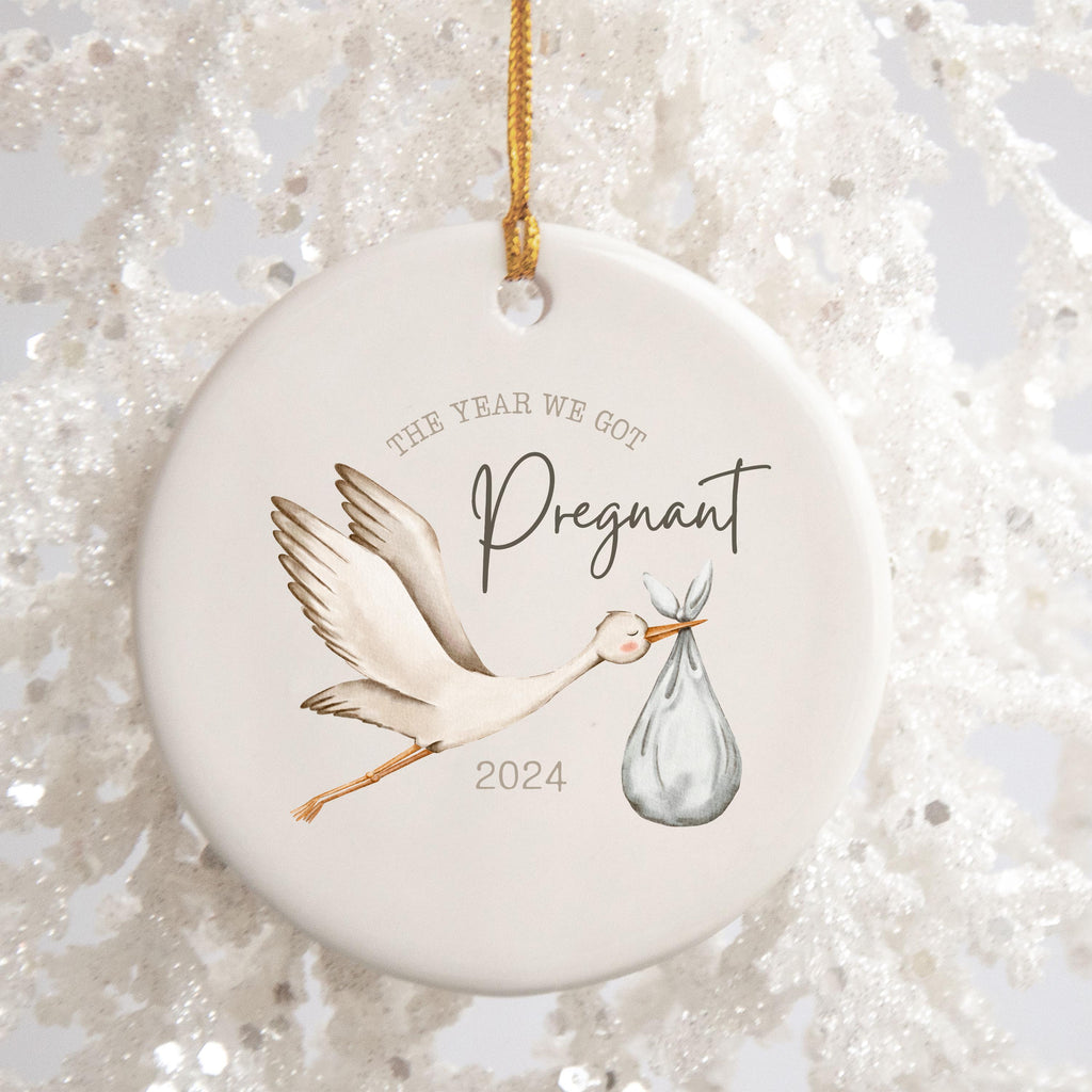 Pregnancy Announcement Ornament Expecting Parents Ornament Parents to Be Gift Baby Announcement Christmas Ornament New Mom Pr