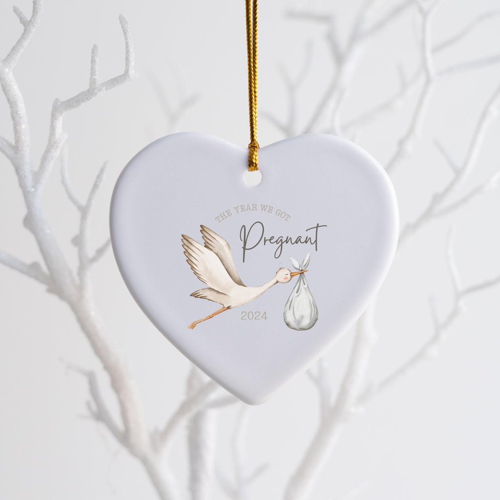 Pregnancy Announcement Ornament Expecting Parents Ornament Parents to Be Gift Baby Announcement Christmas Ornament New Mom Pr