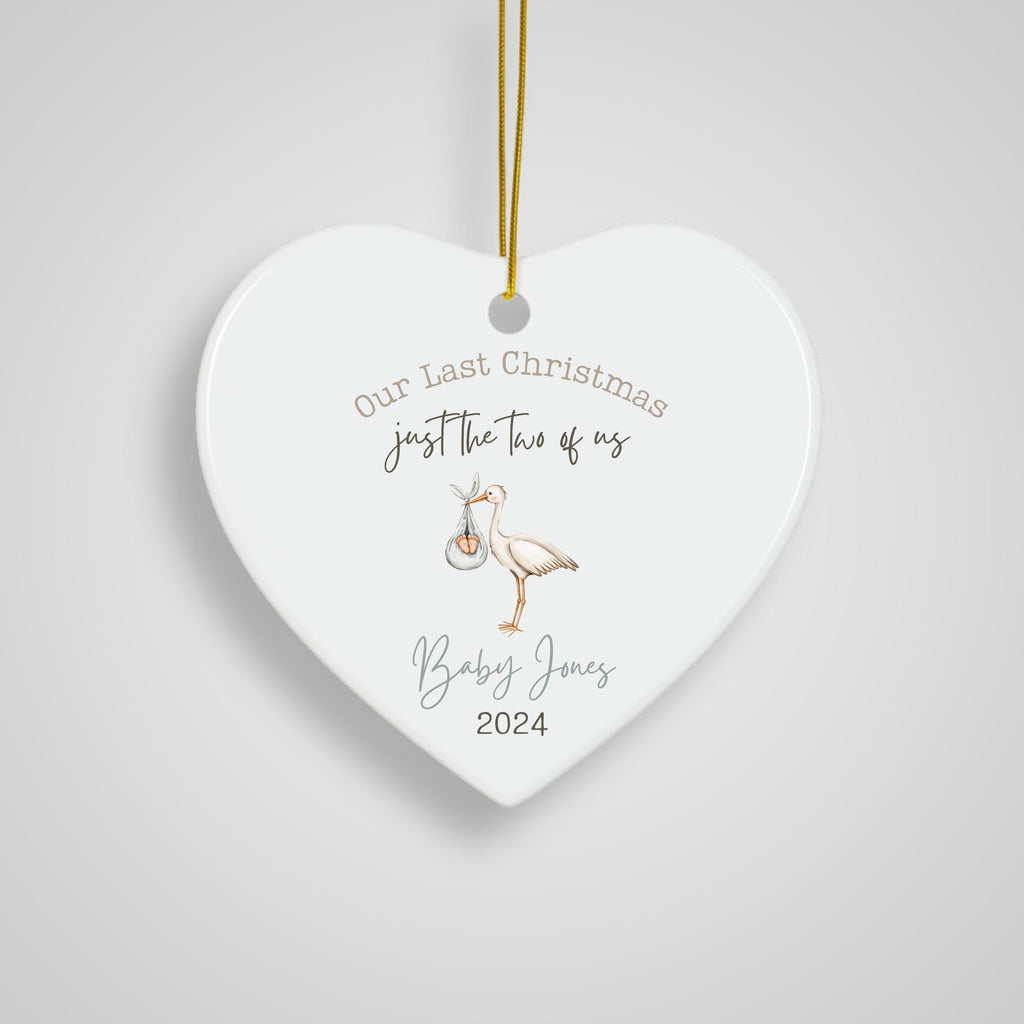 Pregnancy Announcement Ornament Expecting Parents Ornament Parents to Be Gift Baby Announcement Christmas Ornament New Mom Pr
