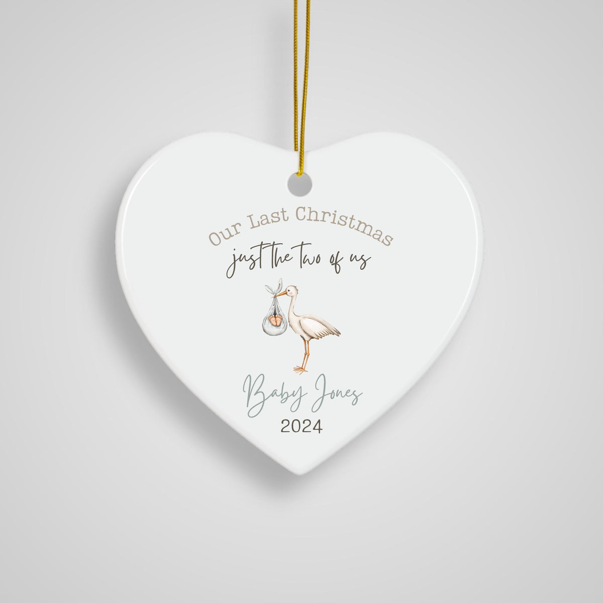 Pregnancy Announcement Ornament Expecting Parents Ornament Parents to Be Gift Baby Announcement Christmas Ornament New Mom Pr