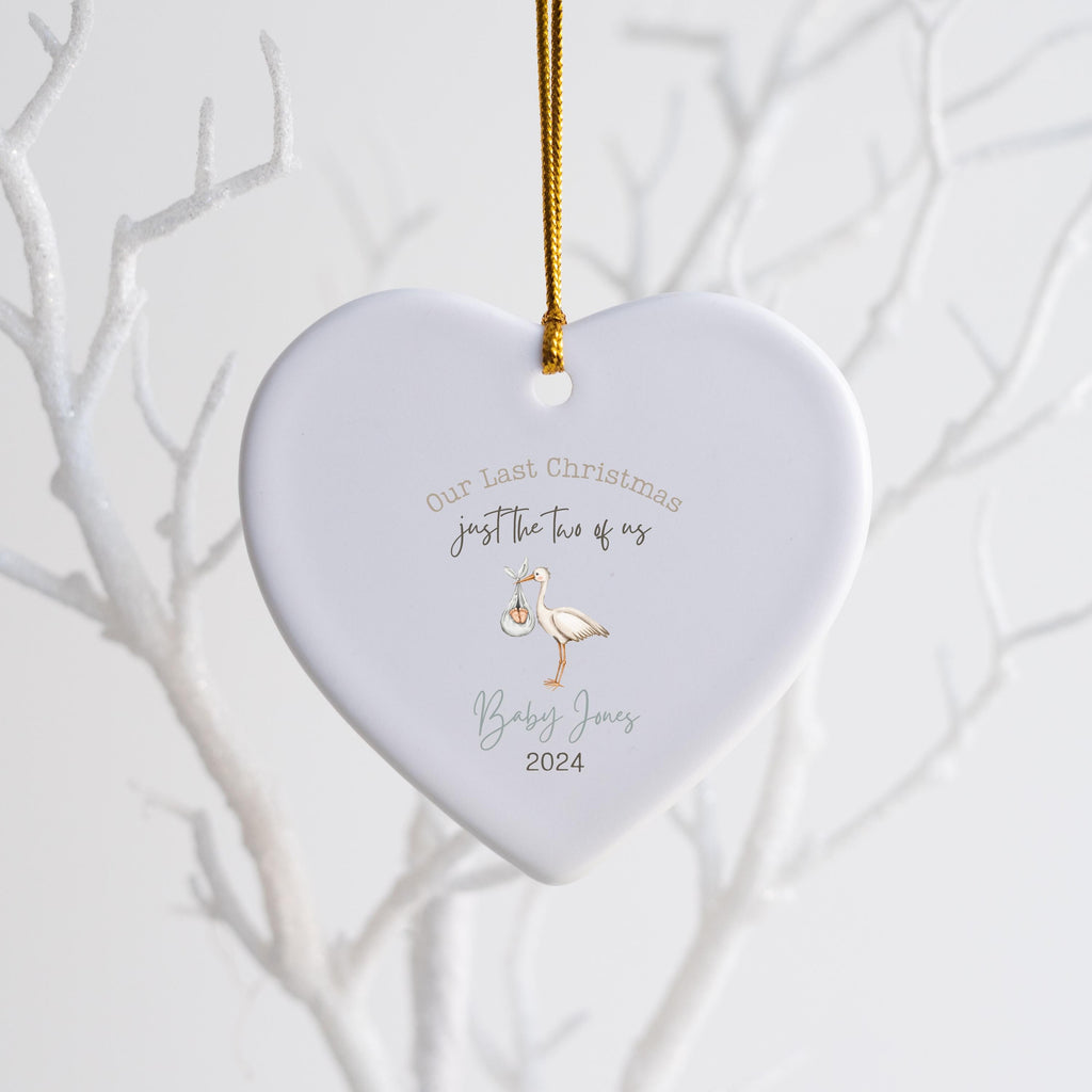 Pregnancy Announcement Ornament Expecting Parents Ornament Parents to Be Gift Baby Announcement Christmas Ornament New Mom Pr