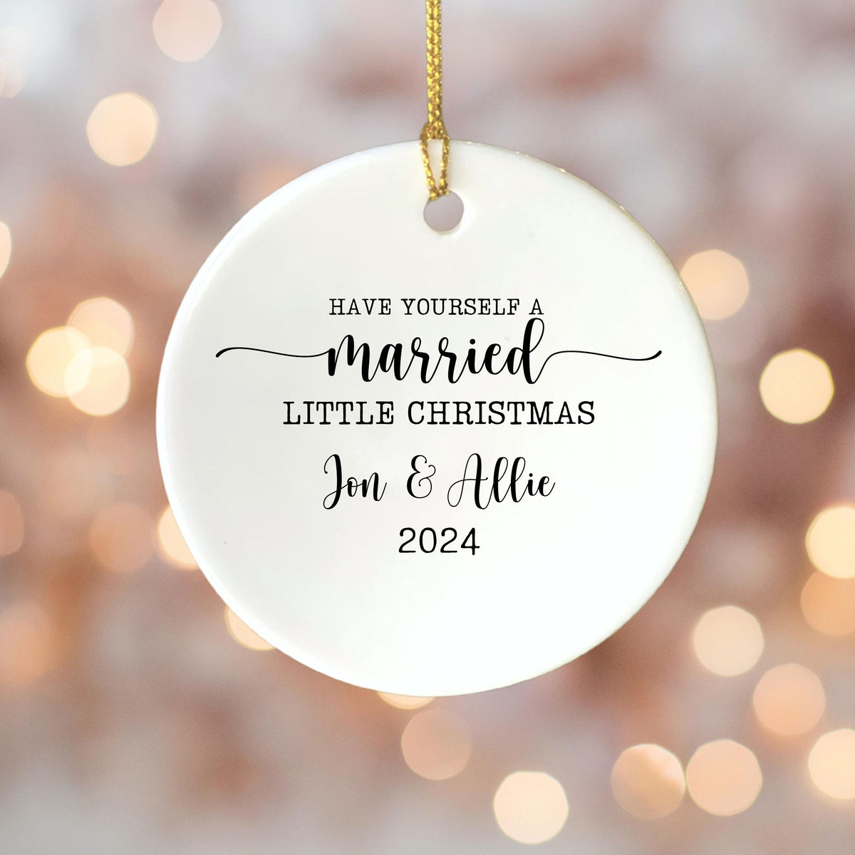 First Christmas as Mr. & Mrs Ornament First Christmas Married Christmas Ornament Personalized Married Christmas Ornament Cust