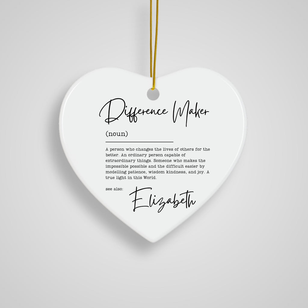 Difference Maker Gift for Teacher Gifts Personalized Thank You Gift Mentor Appreciation Gift Leader Gift for Boss Leaving Gif
