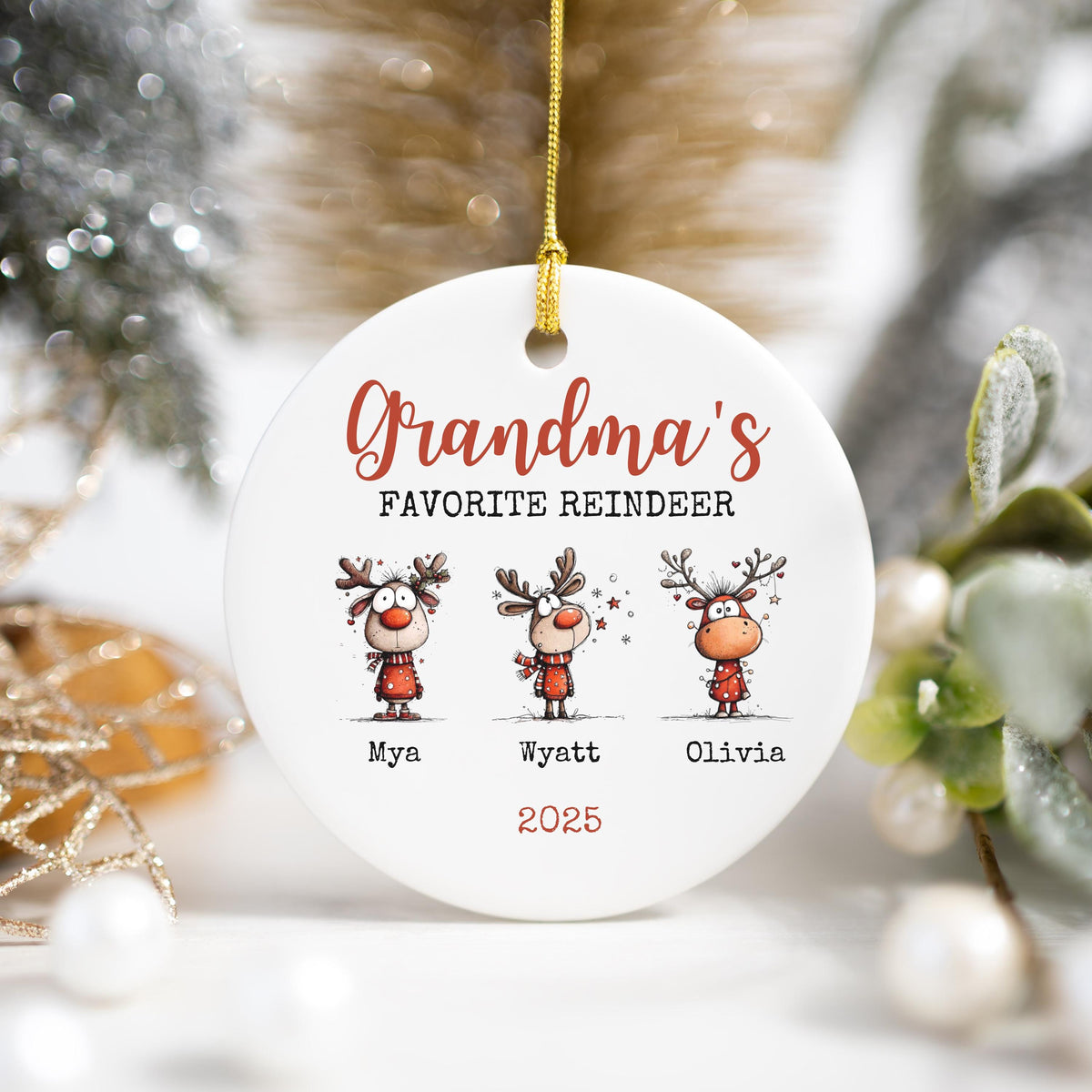 Christmas Gift for Grandparents Personalized Christmas Ornament Custom Grandparent Gift for Christmas Keepsake Gift Grandkids
